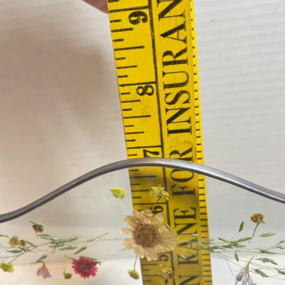 Handcrafted Pressed Flower Glass Wall-Mounted Organizer With Metal Frame - Picture 11 of 14